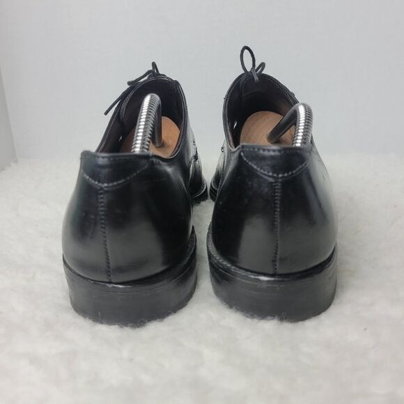 Allen Edmonds Belmont Mens Size 10 Black Leather Split Toe Oxfords Dress Shoes - Picture 7 of 10